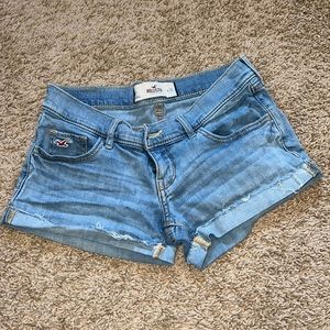 Hollister light wash Jean shorts